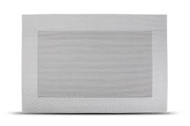 Tischset 45x30cm gewebt Rand grau